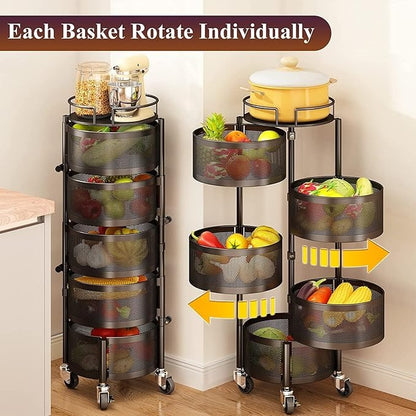 5-Tier Rotating Fruit/Vegetable Rack