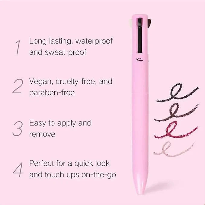4 in 1 Makeup Pen - Waterproof & Long Lasting