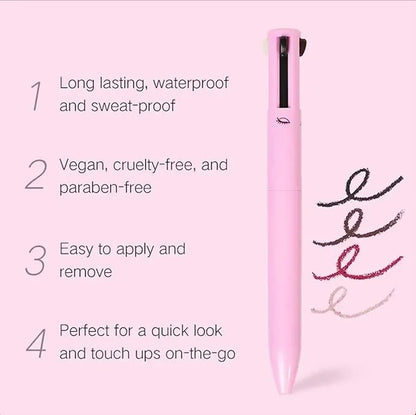 4 in 1 Makeup Pen - Waterproof & Long Lasting