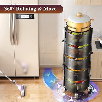 5-Tier Rotating Fruit/Vegetable Rack